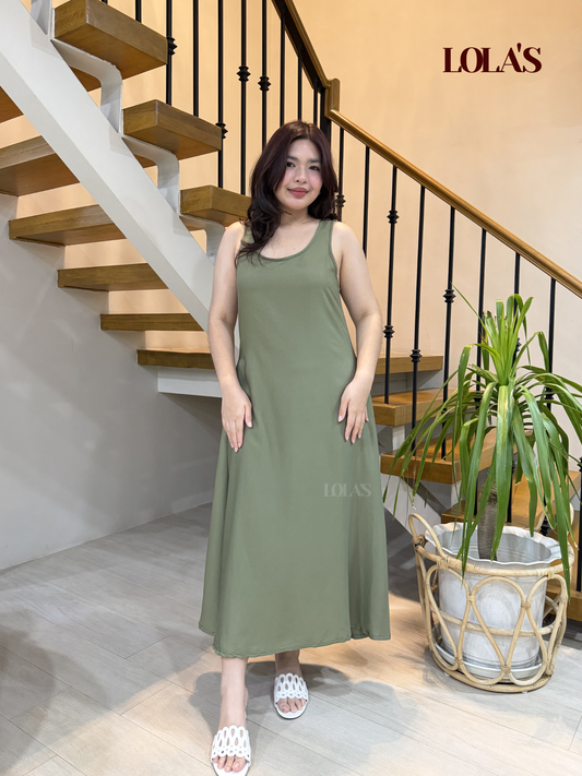 MIranda Dress (Light Olive)