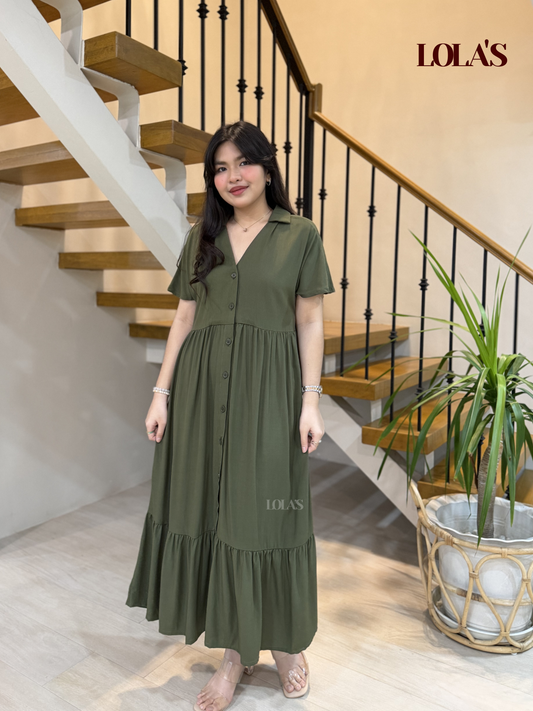 Regine Dress (Army Green)