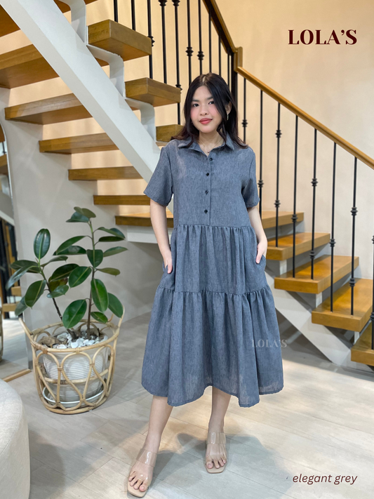 Emily Dress (Elegant Grey)