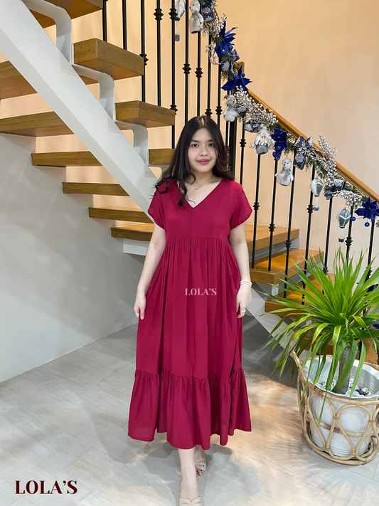 Jane Dress (Wine)