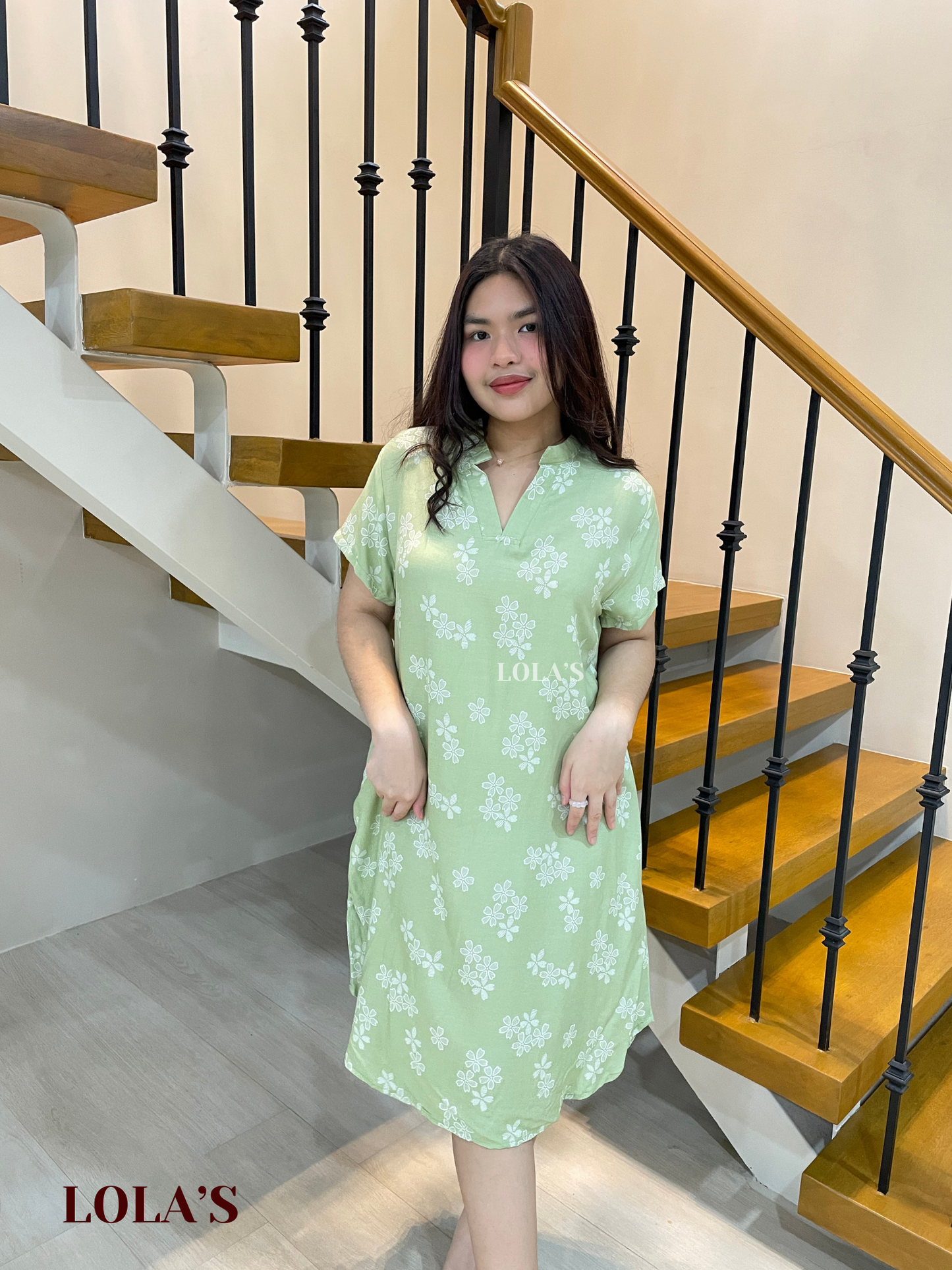 Corazon Dress (Pistachio Blooms)