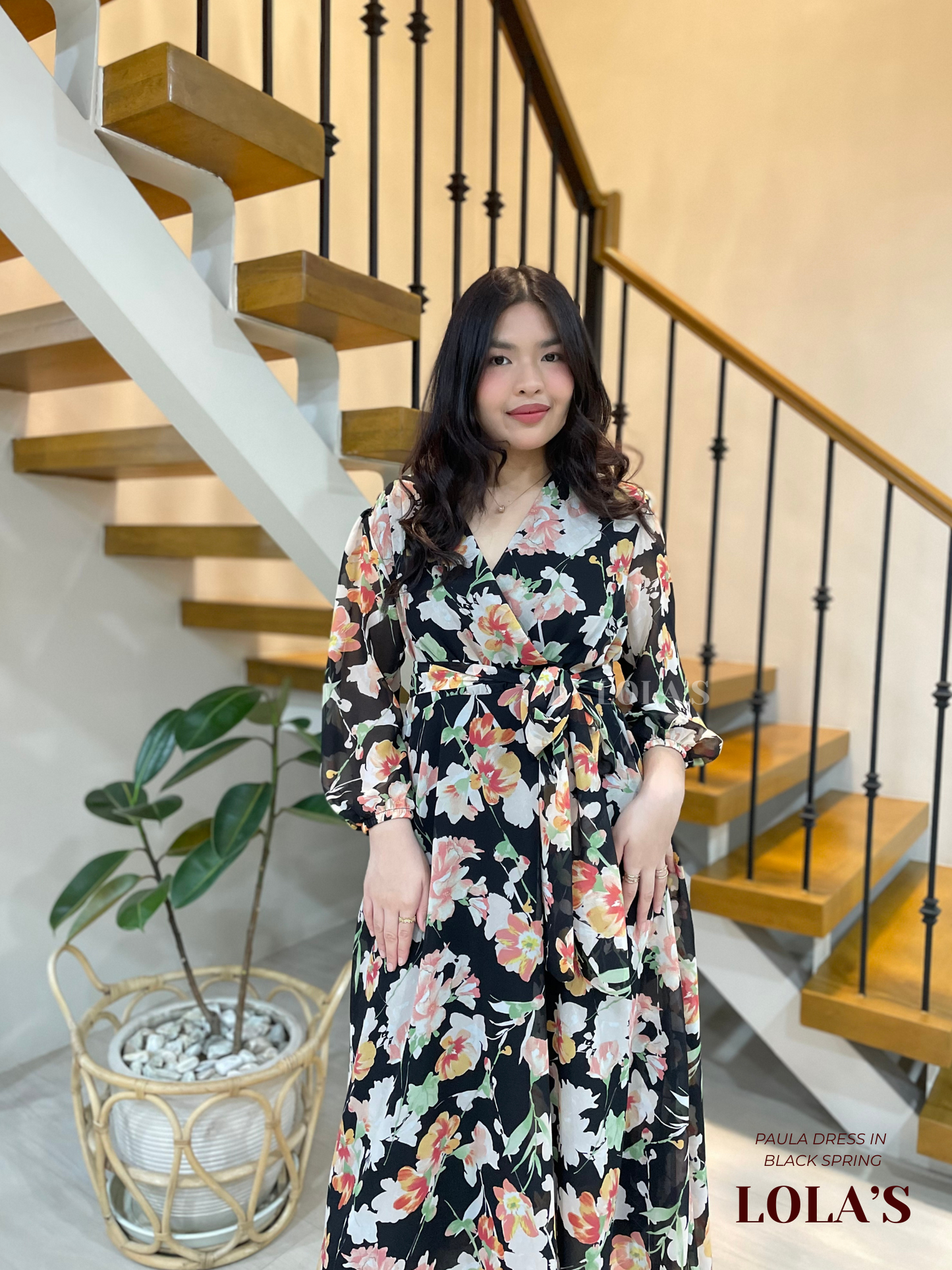 Paula Dress (Black Spring)