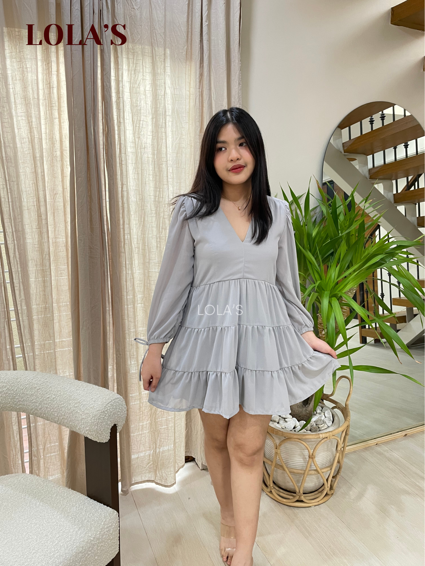 Monina Dress (Gray)