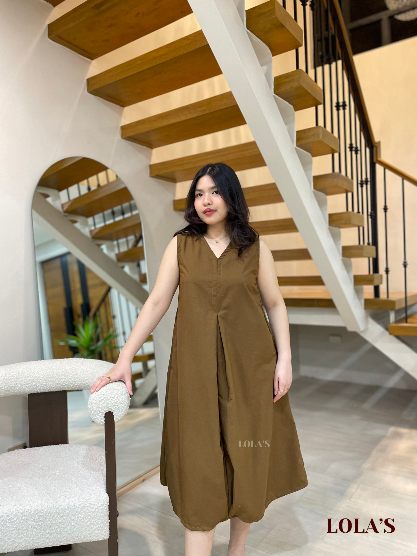 Gaile Dress (Cedar Brown)
