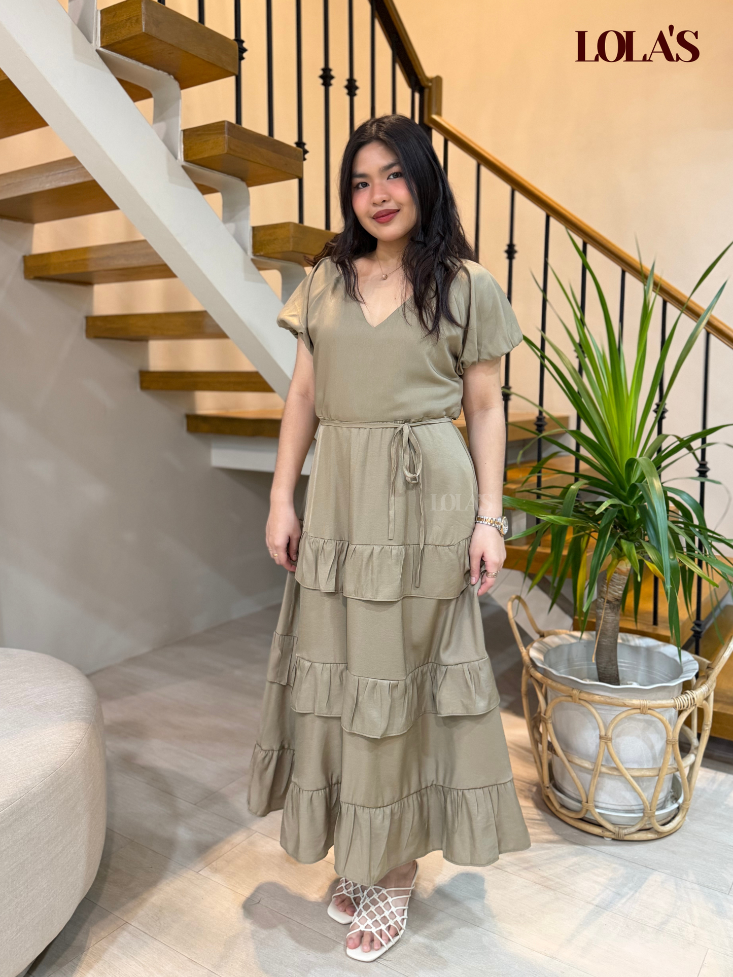 Melai Dress (Dry Sage)