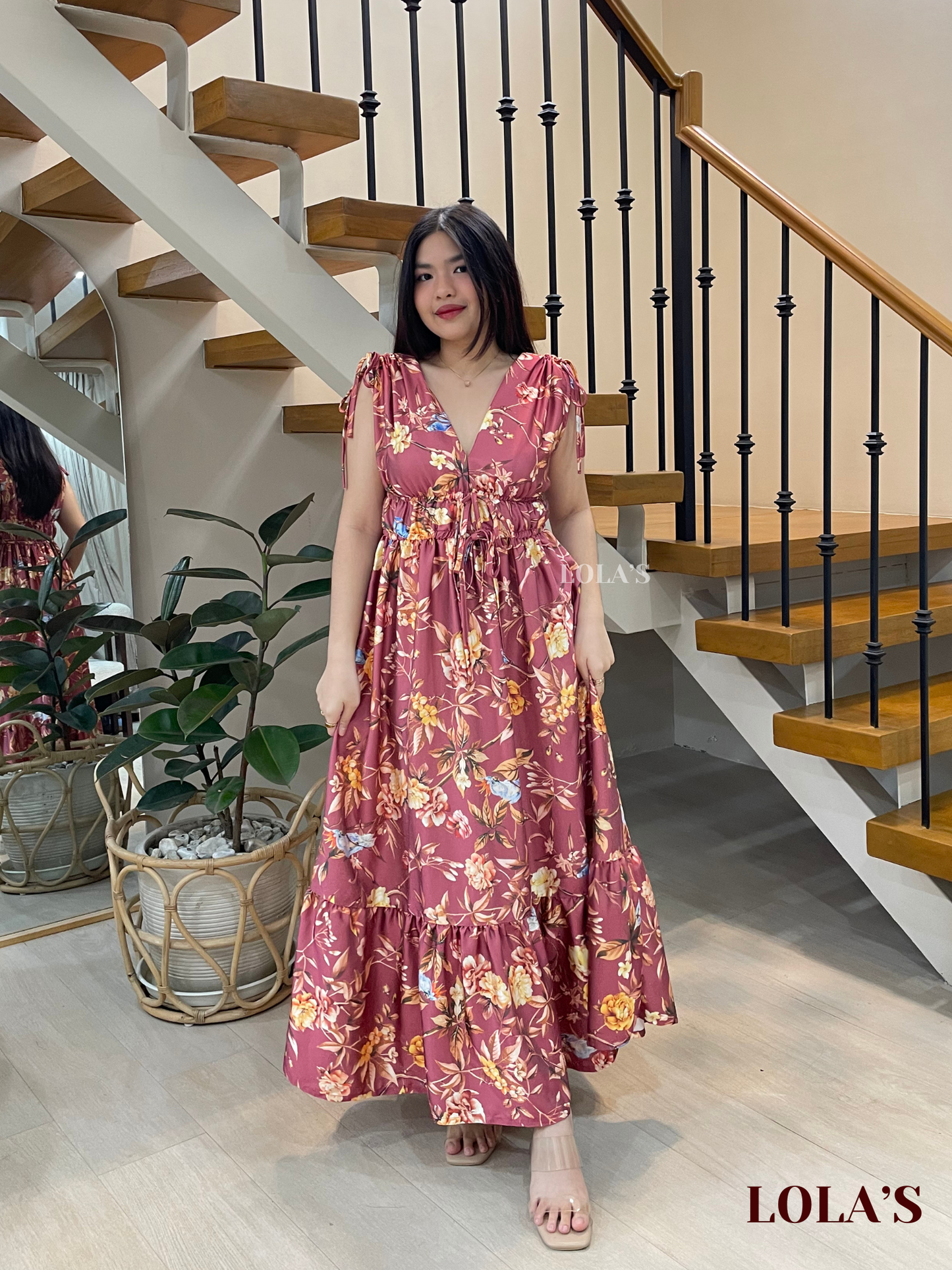 Adeline Dress (Rosewood Florals)