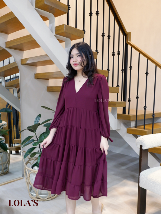 Anna Dress (Wine)