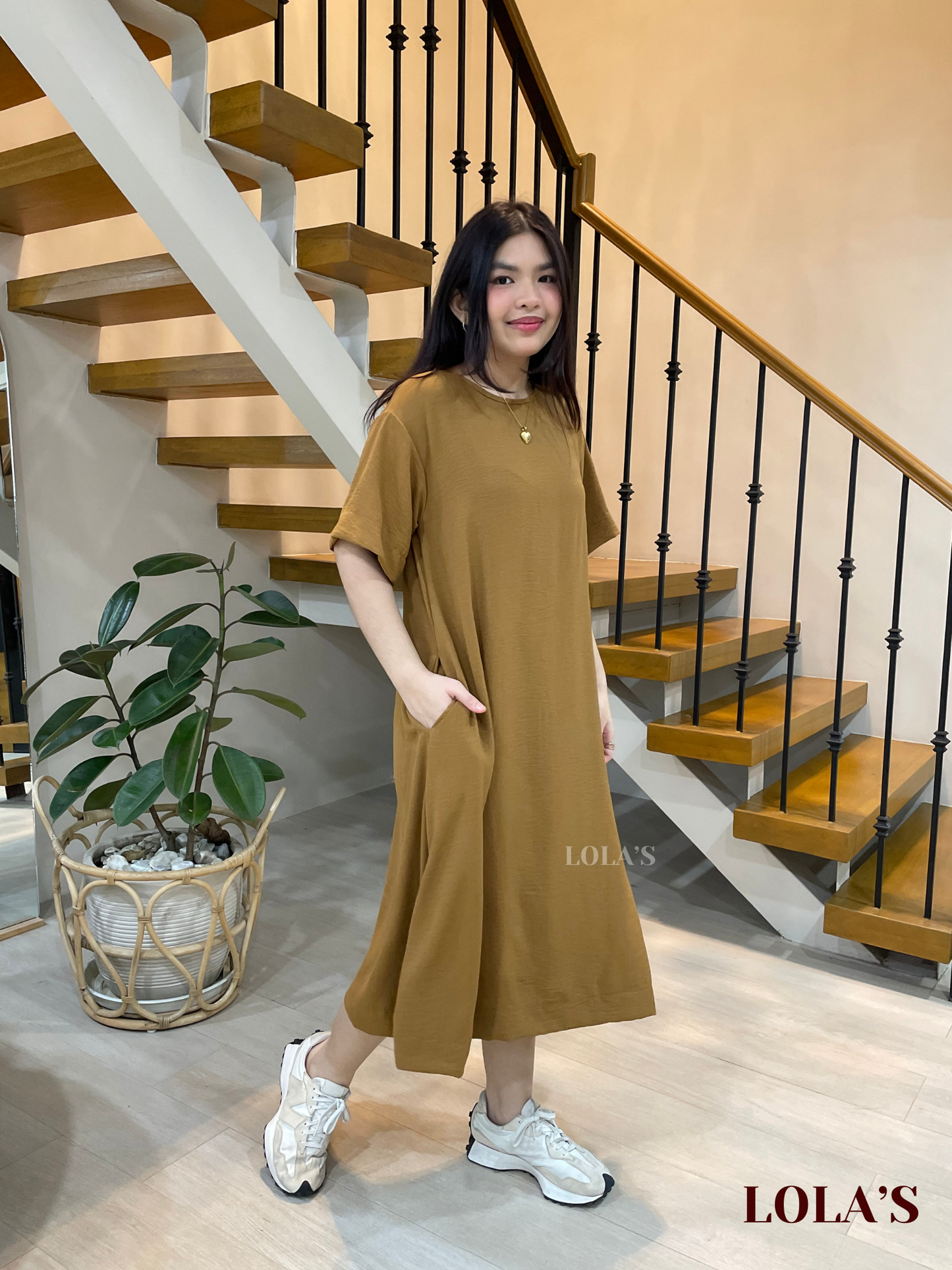 Luna Dress (Tan)