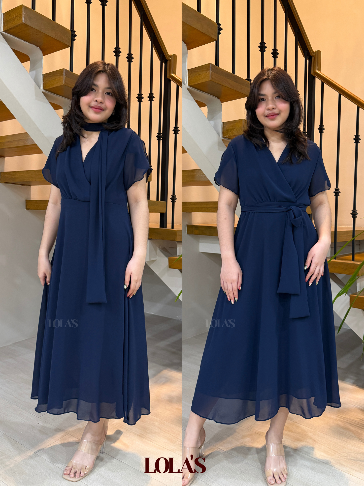 Glinda Dress (Navy Blue)