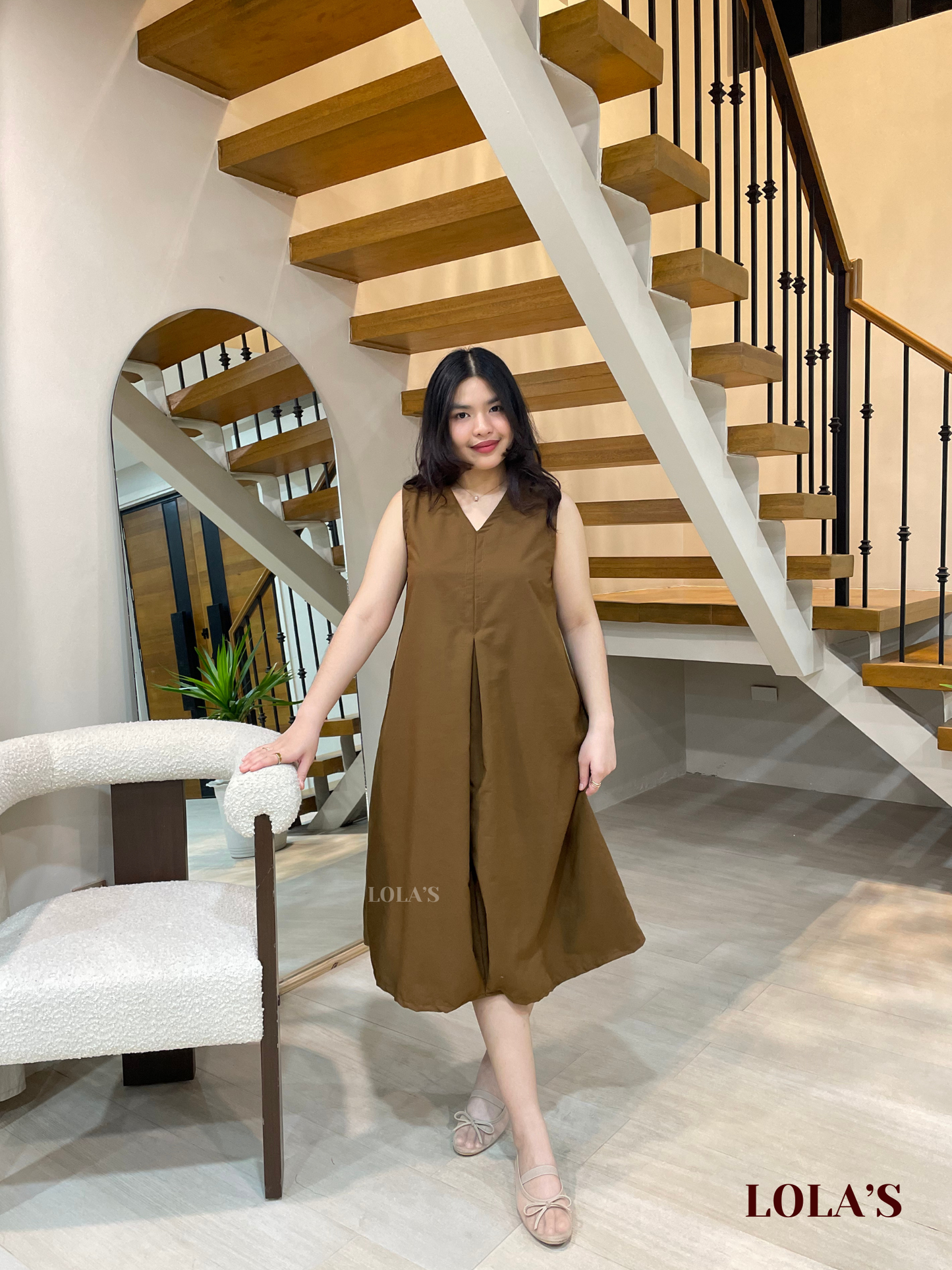Gaile Dress (Cedar Brown)