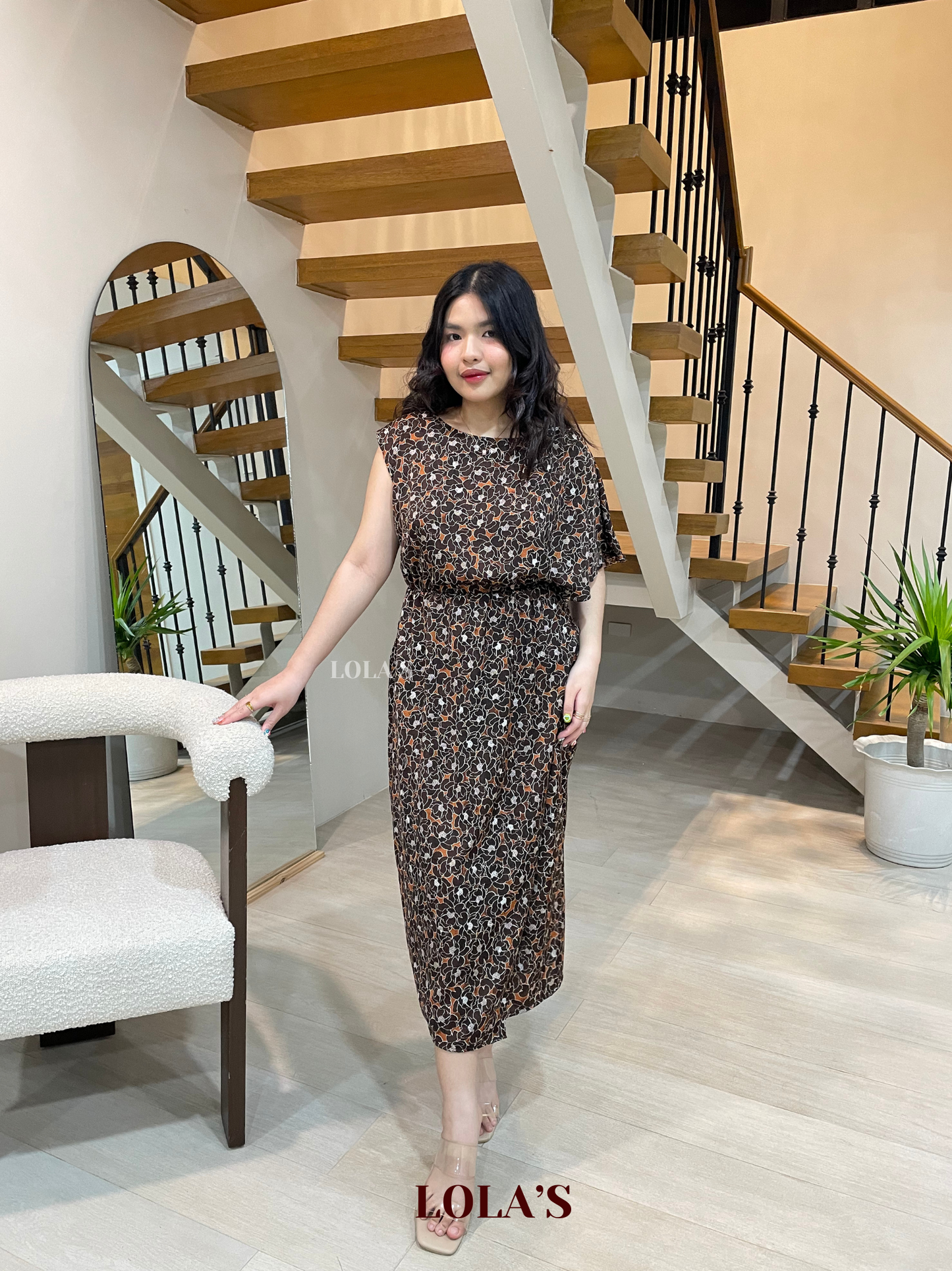 Ollie Dress (Toffee Blossoms)
