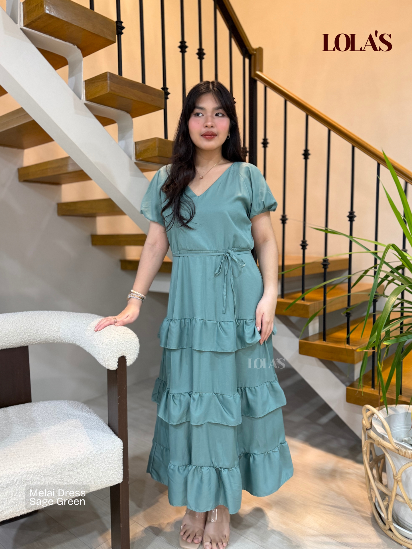 Melai Dress (Sage Green)