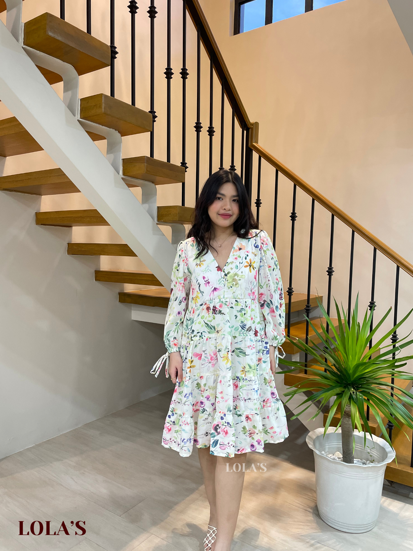 Diana Dress (Soft Blooms)