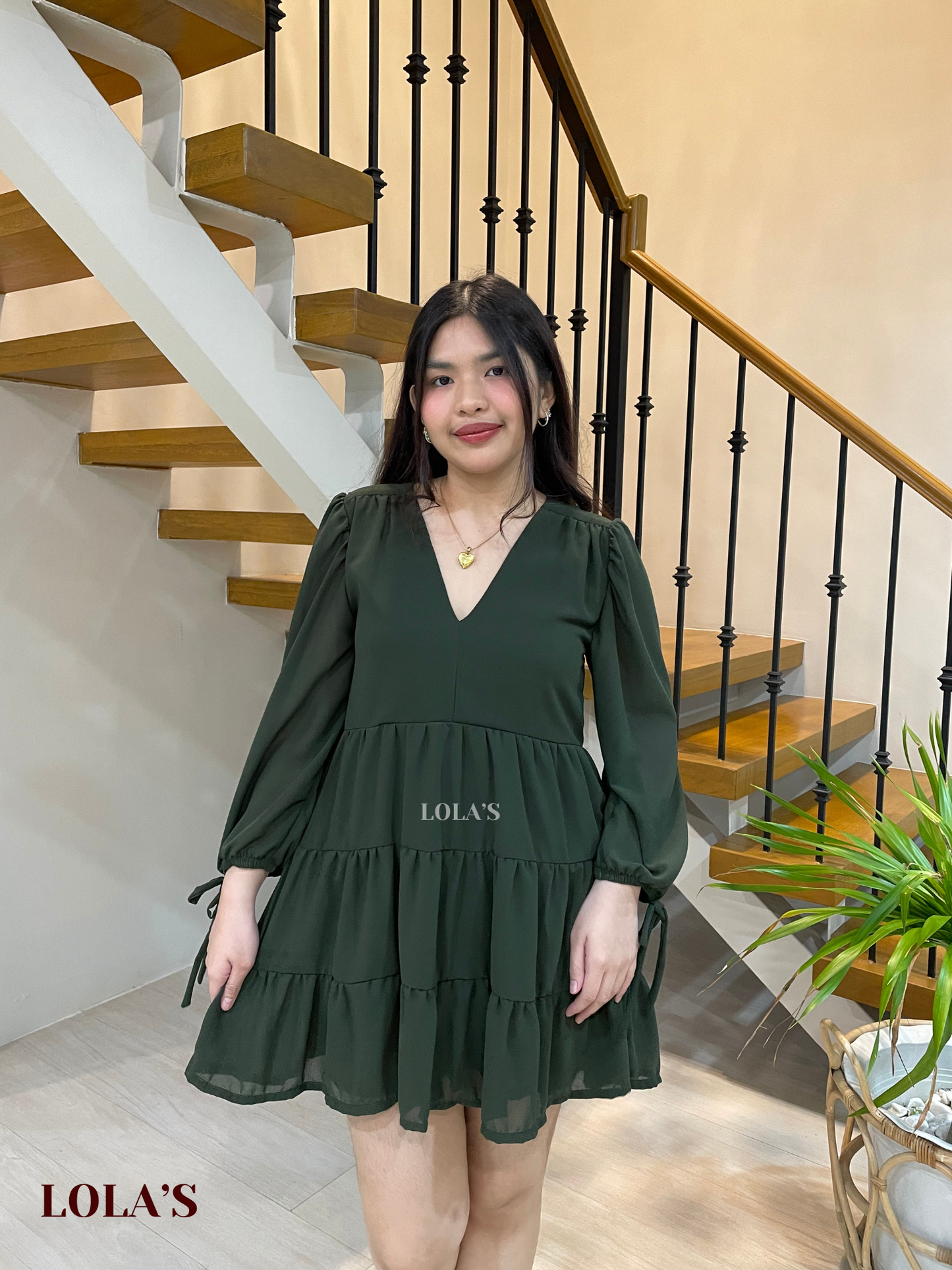 Monina Dress (Army Green)