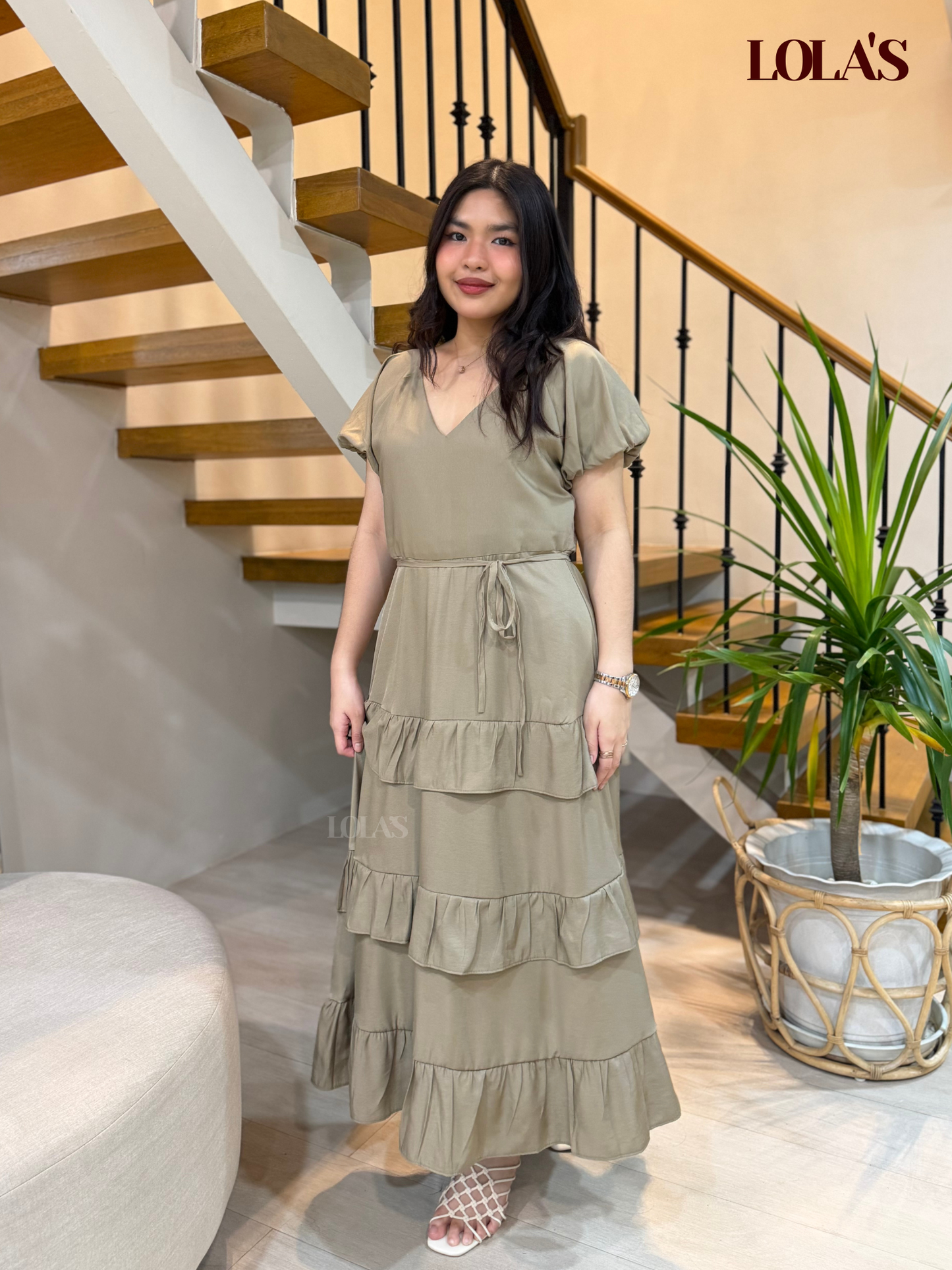 Melai Dress (Dry Sage)