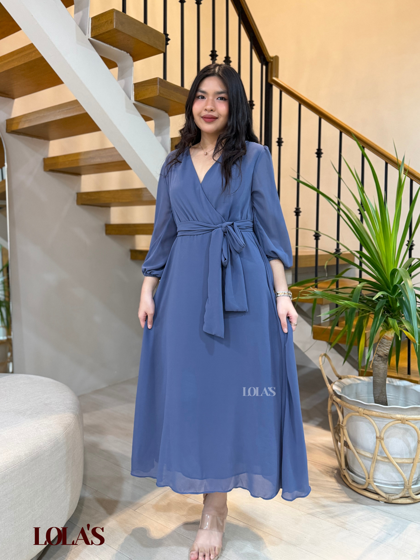 Paula Dress (Powder Blue)