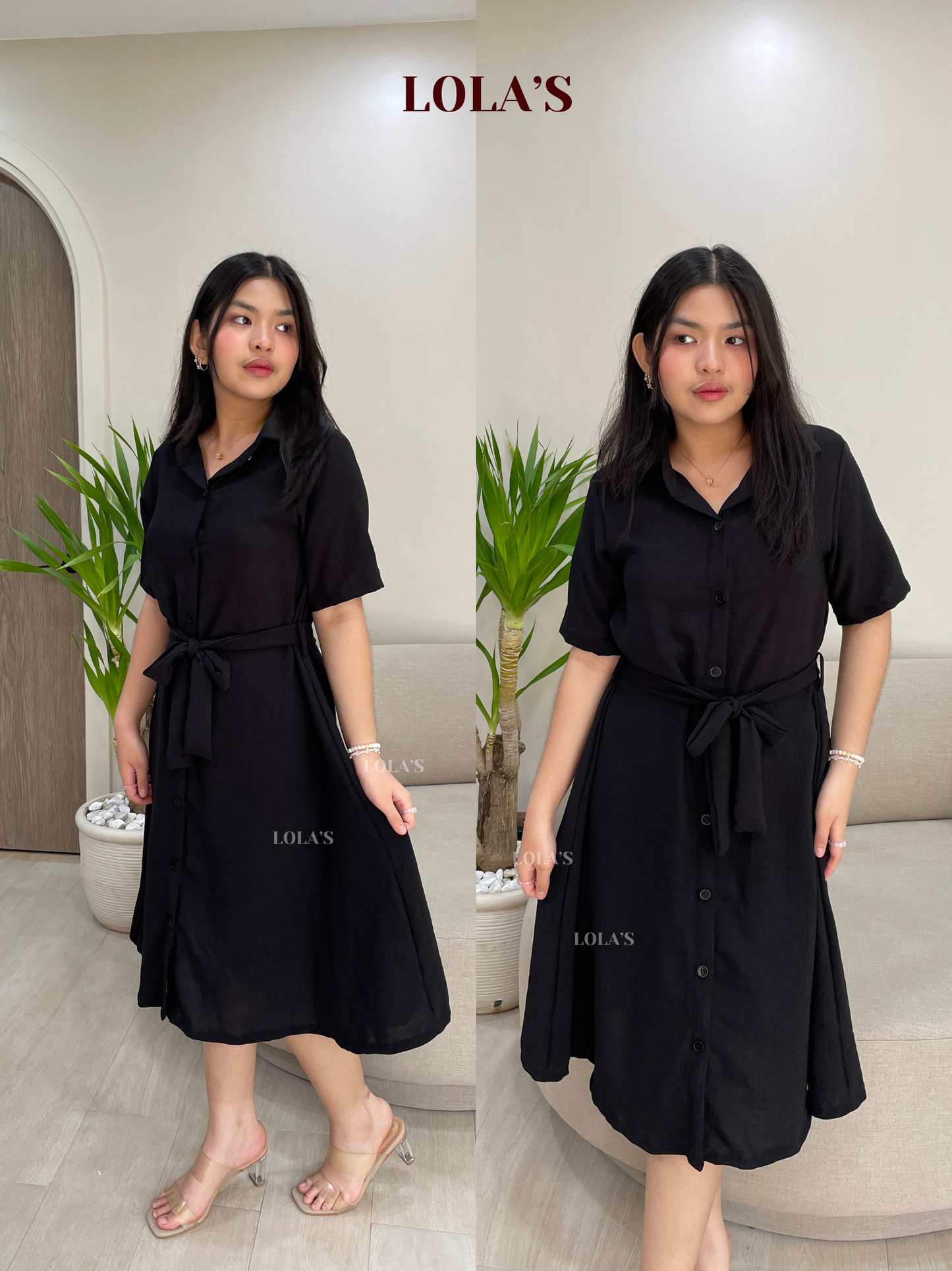 Alexa Polo Dress (Black)