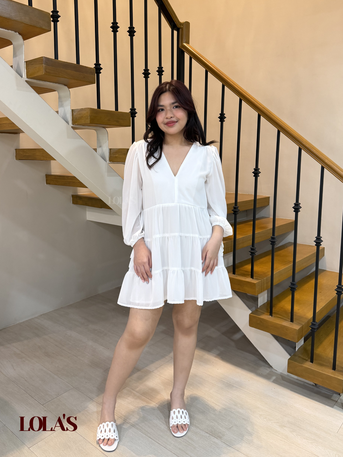 Monina Dress (White)