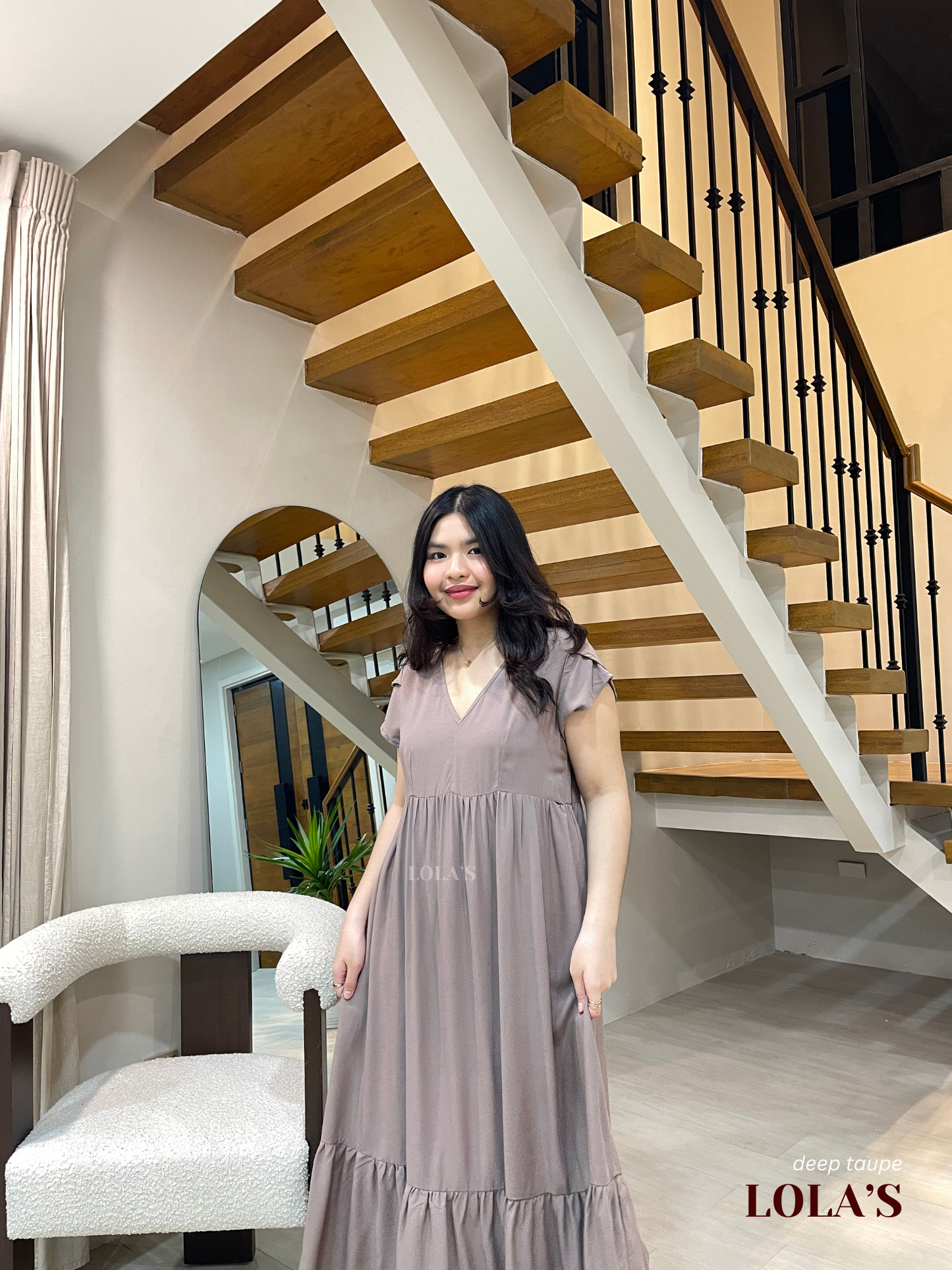 Jane Dress (Deep Taupe)