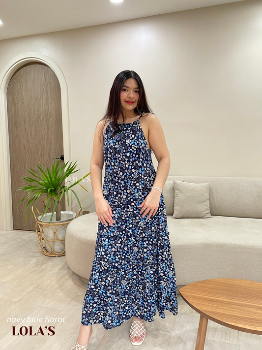 Gigi Dress (Navy Blue Floral)