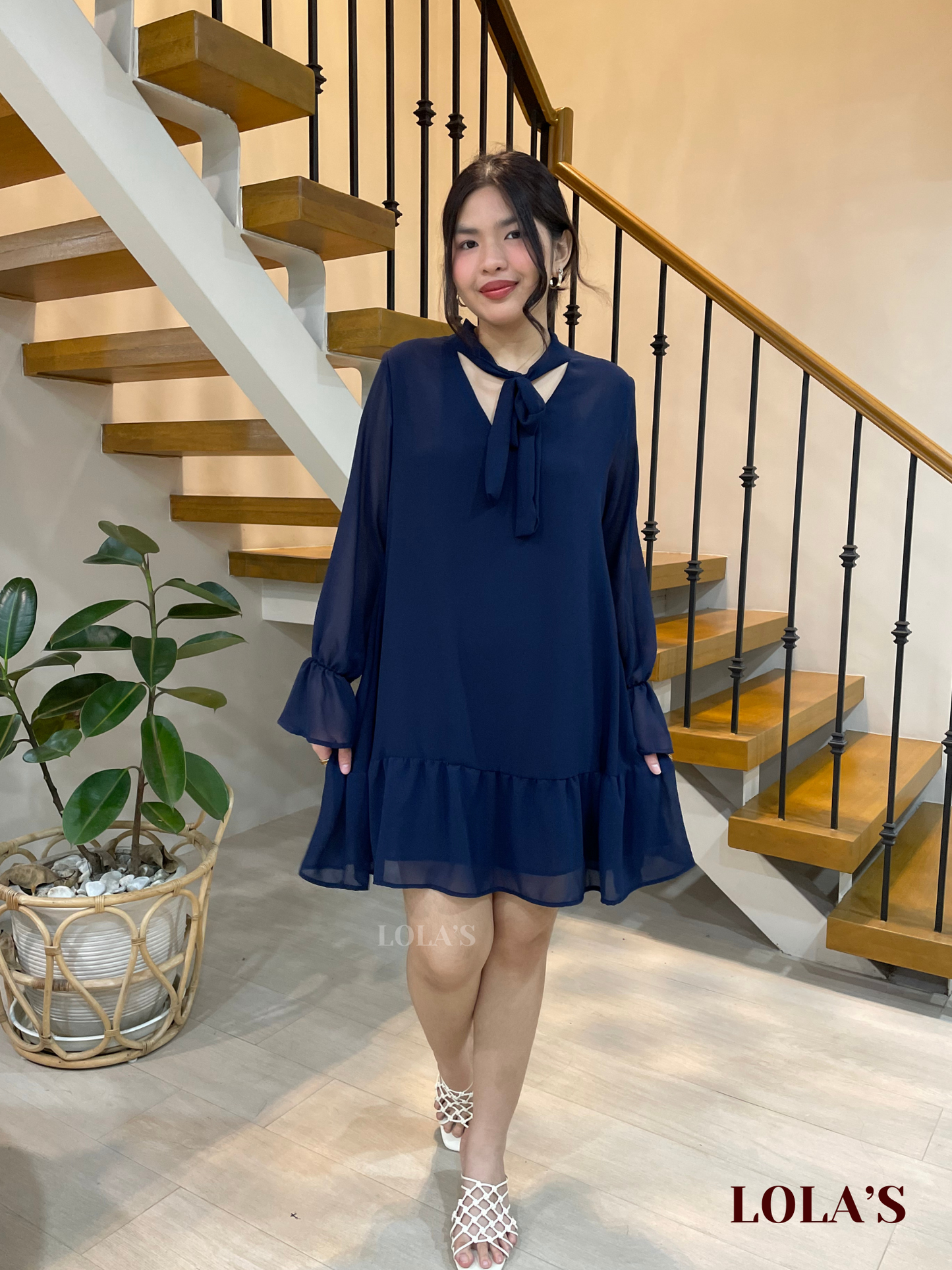Daph Dress (Navy Blue)