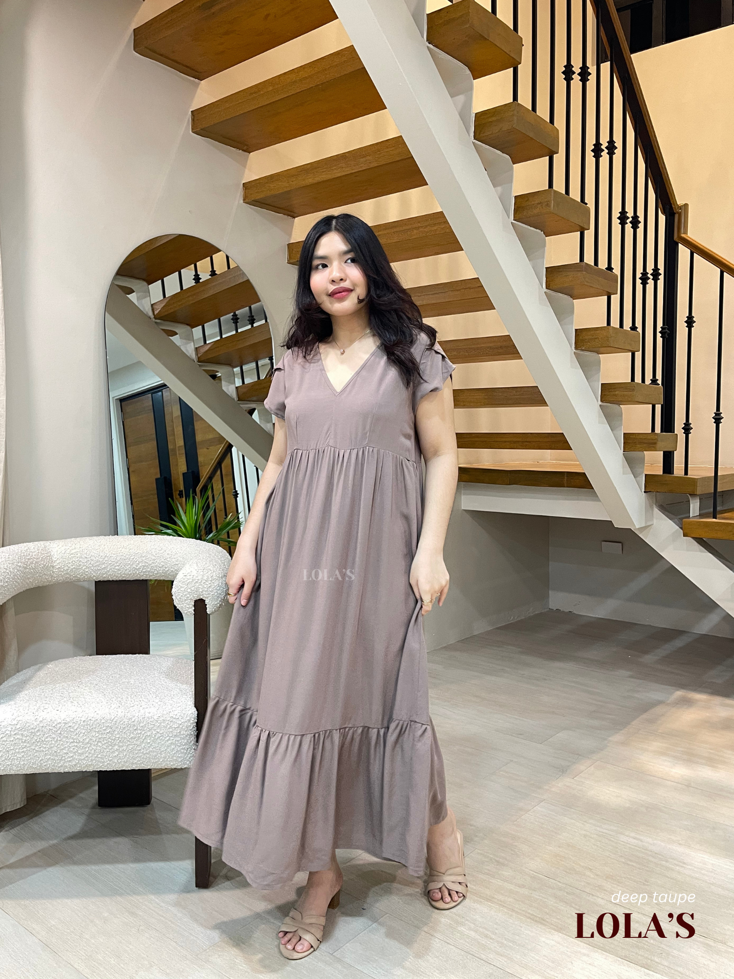 Jane Dress (Deep Taupe)