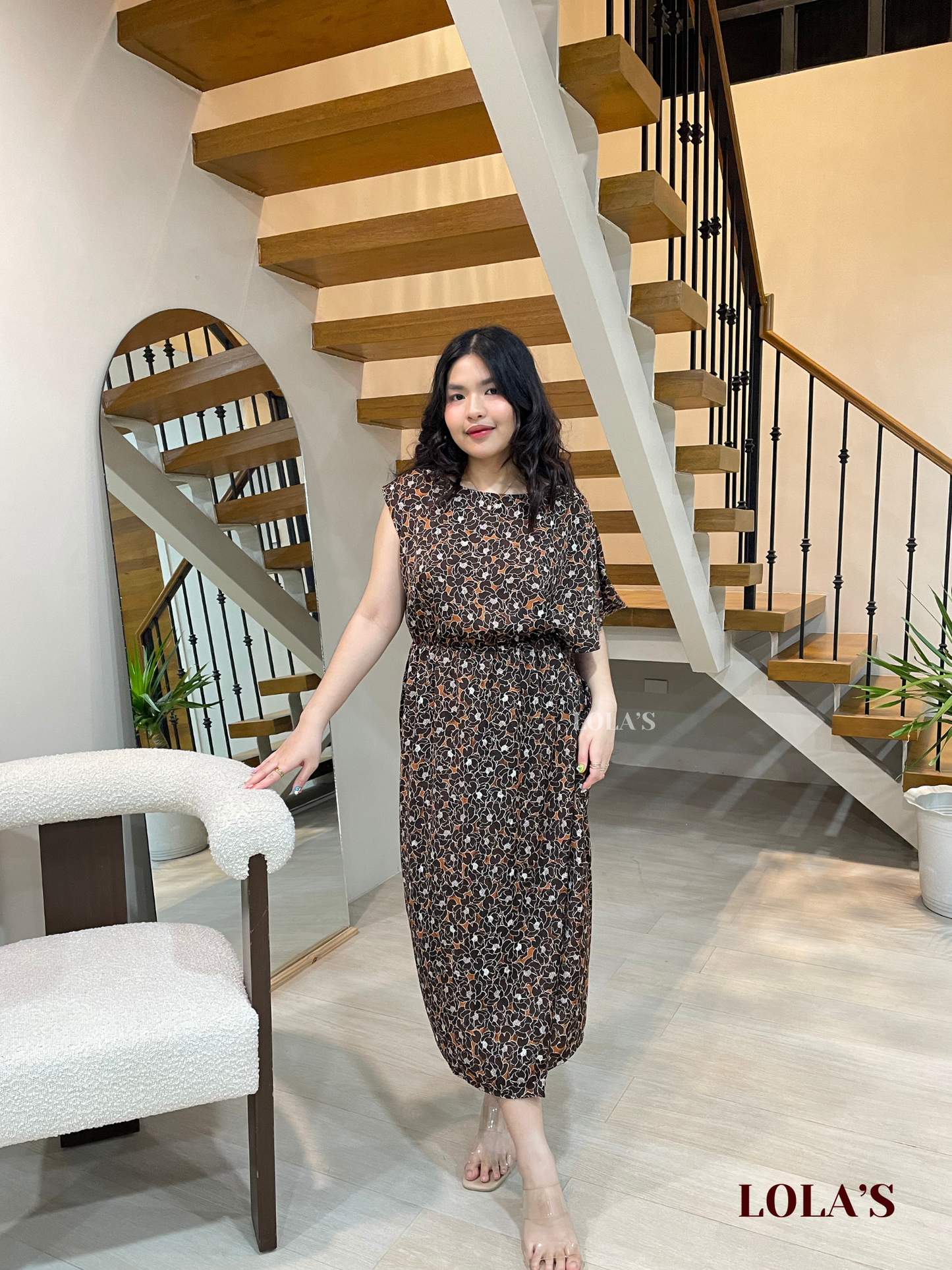 Ollie Dress (Toffee Blossoms)