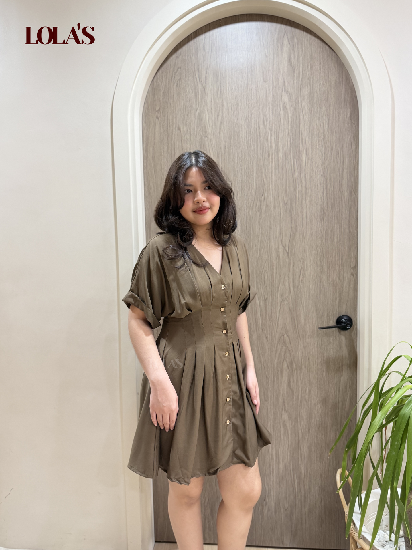 Felicia Dress (Cedar Brown)