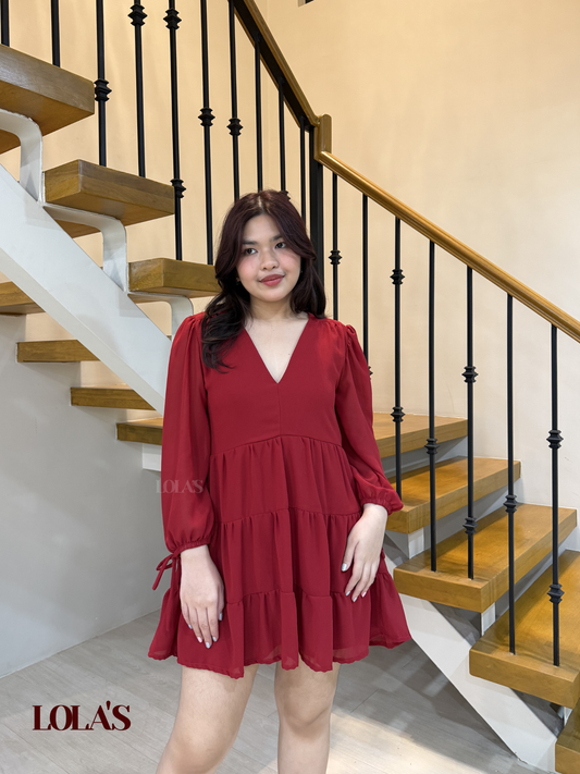 Monina Dress (Red)