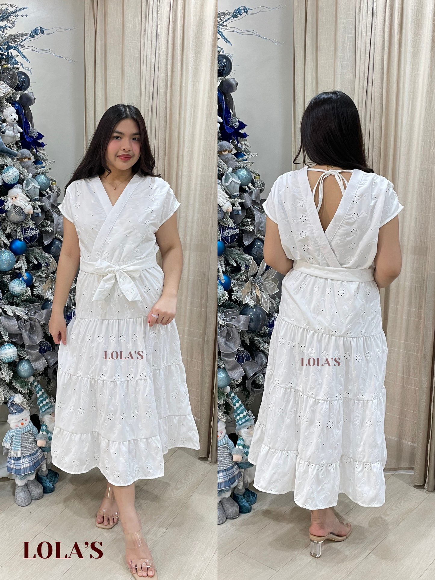 Maris Dress (White Eyelet)