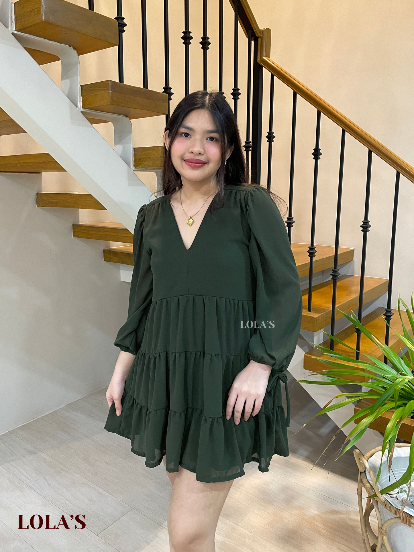 Monina Dress (Army Green)