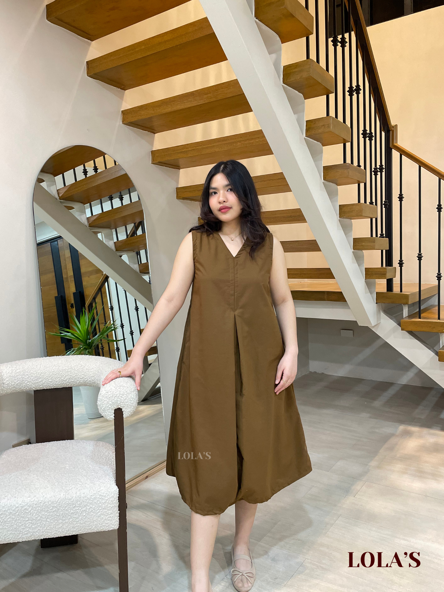 Gaile Dress (Cedar Brown)
