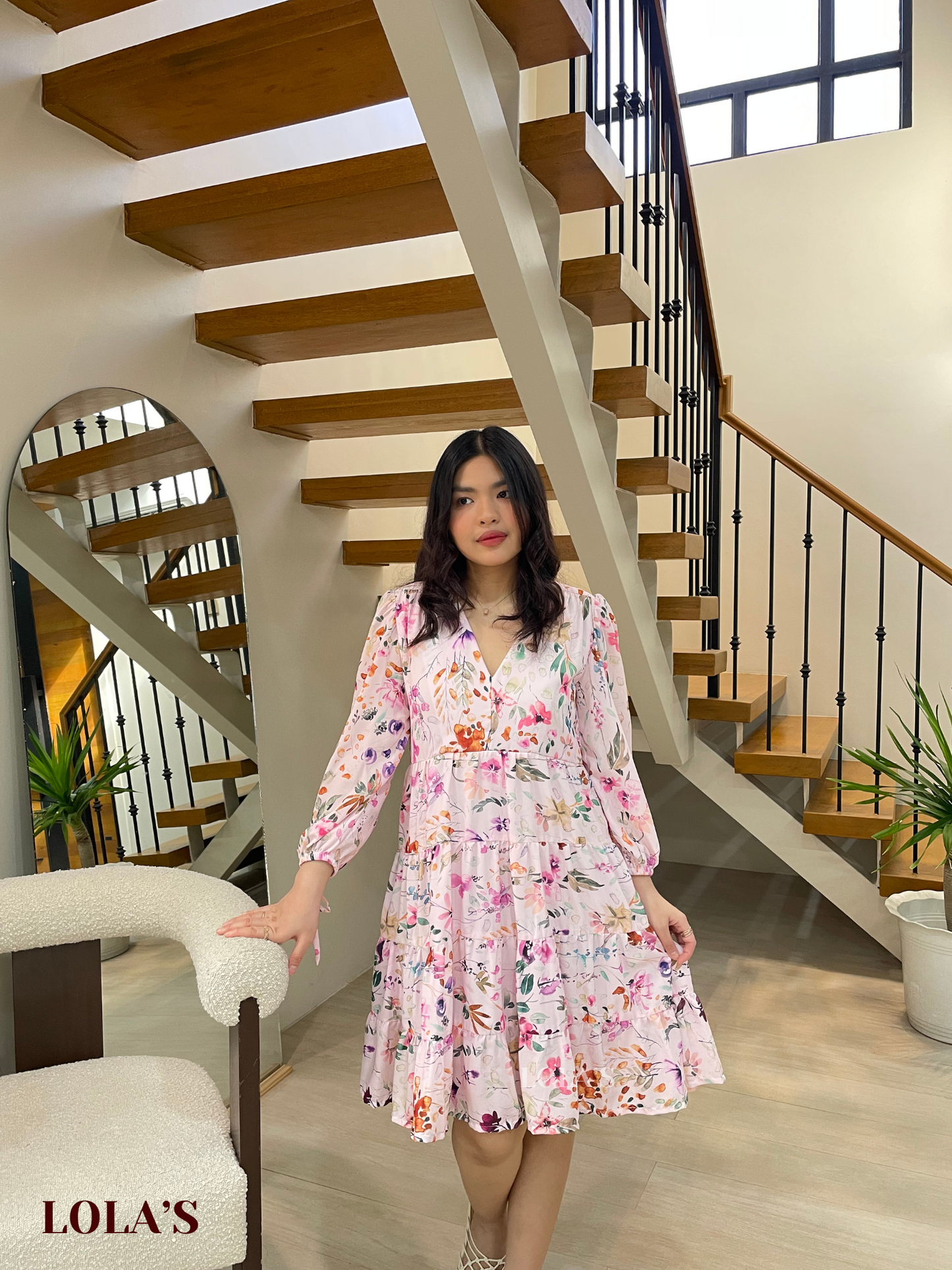 Diana Dress (Pastel Garden)