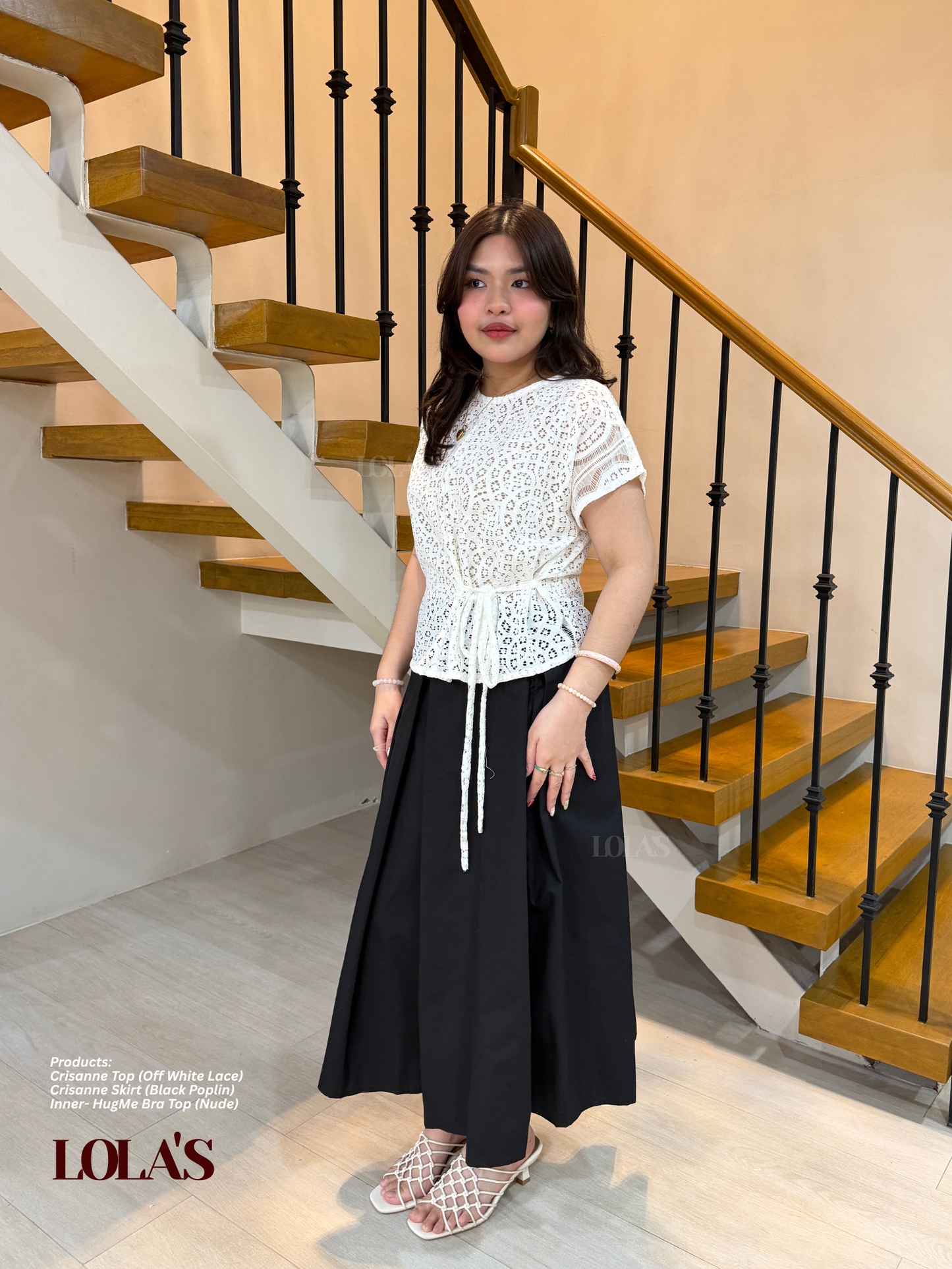 Crisanne Top (Off White Lace | Sheer | See-Through)