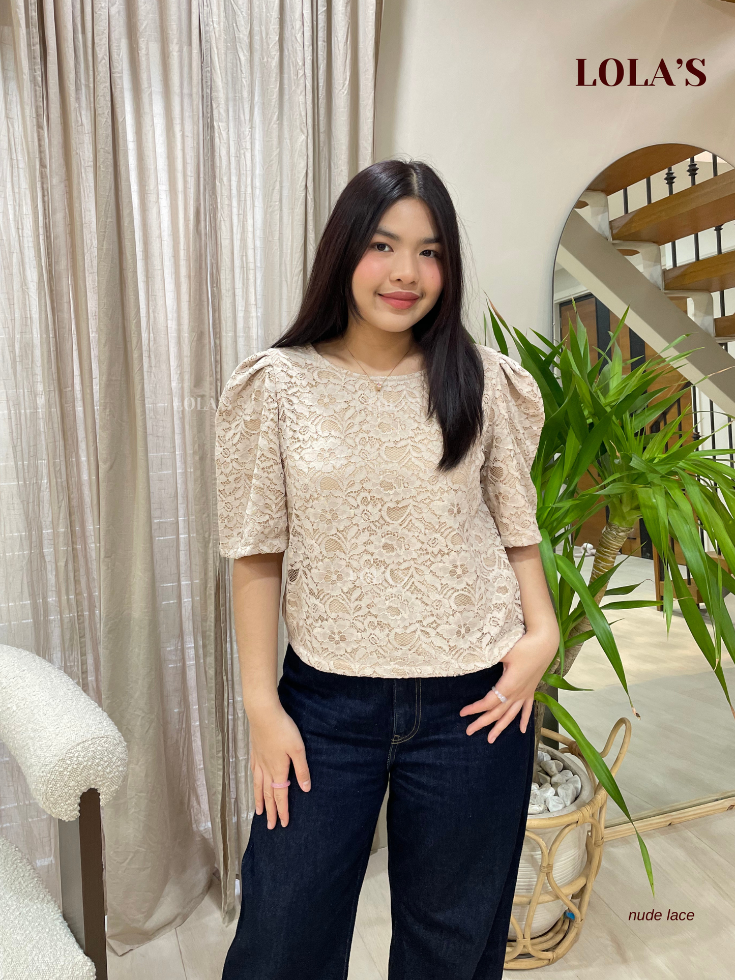 Vivian Top (Nude Lace)