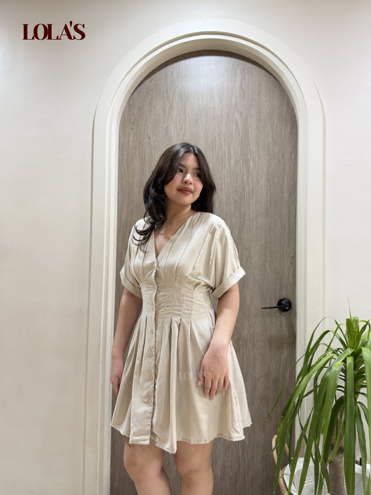 Felicia Dress (Cream)