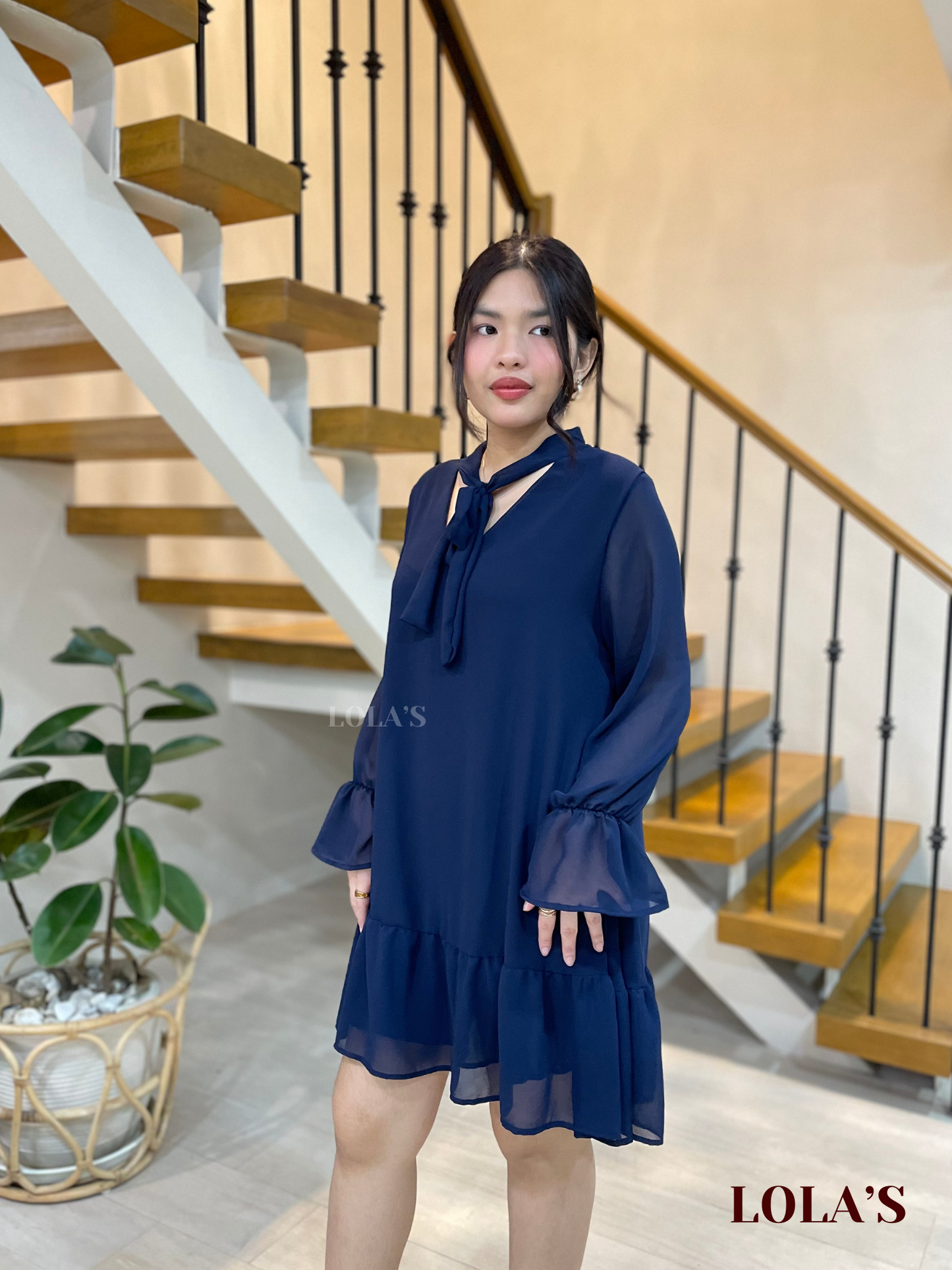 Daph Dress (Navy Blue)