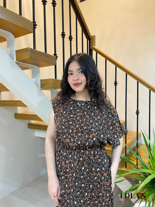 Ollie Dress (Toffee Blossoms)