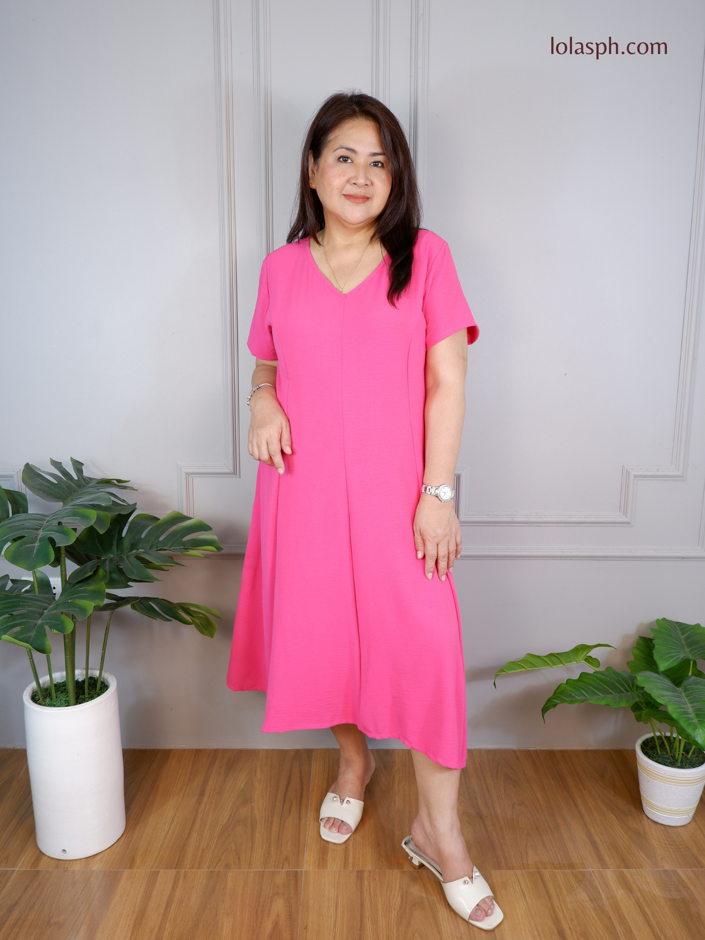 Reema Dress (Magenta)