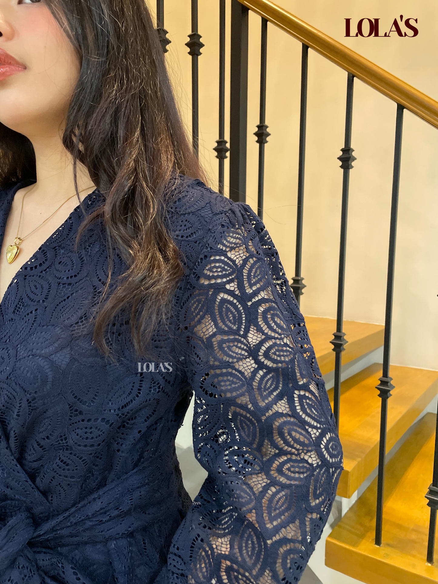 Paula Dress (Dark Navy Lace)