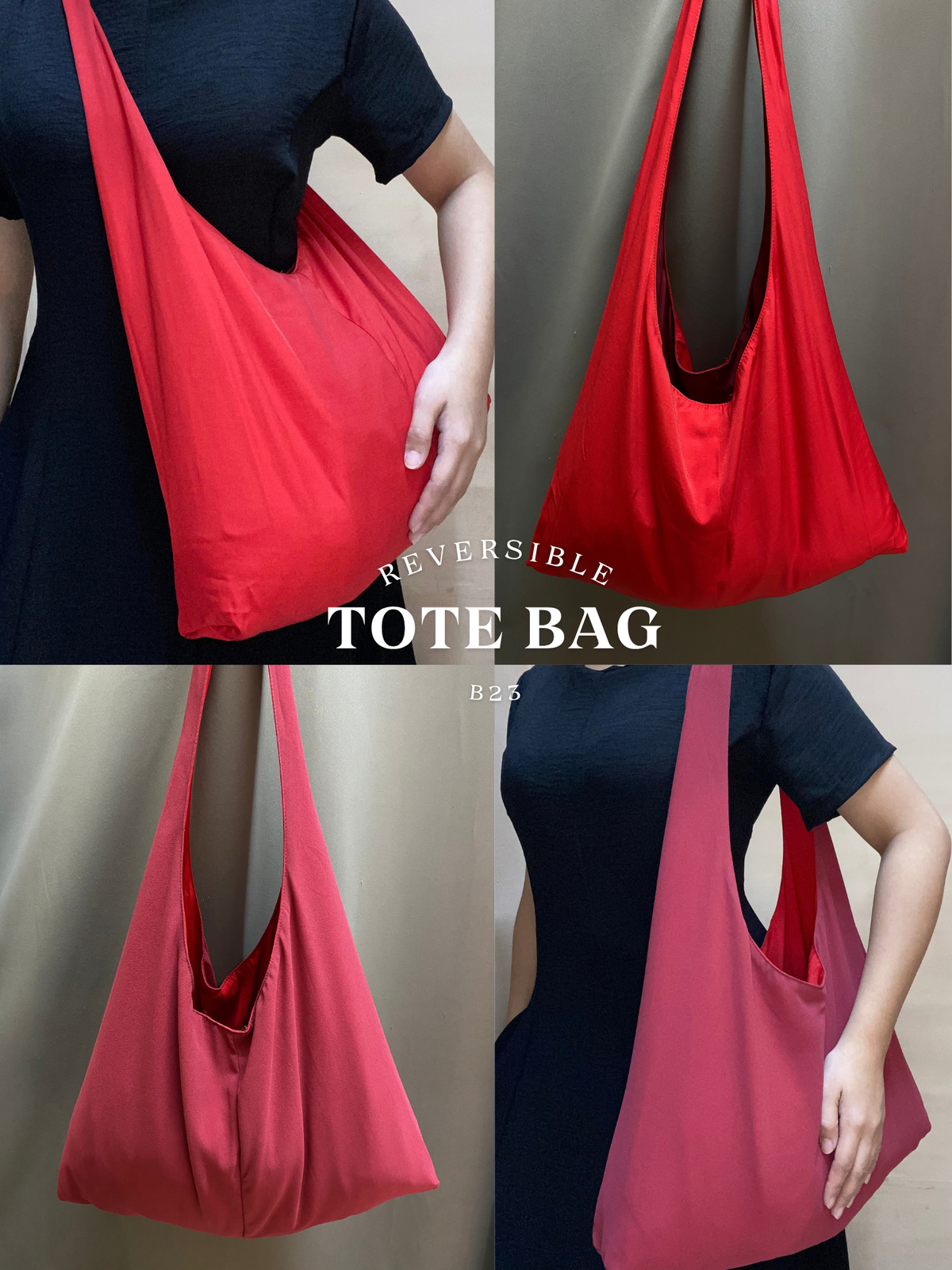 Reversible Tote Bag  (Plain | Big)