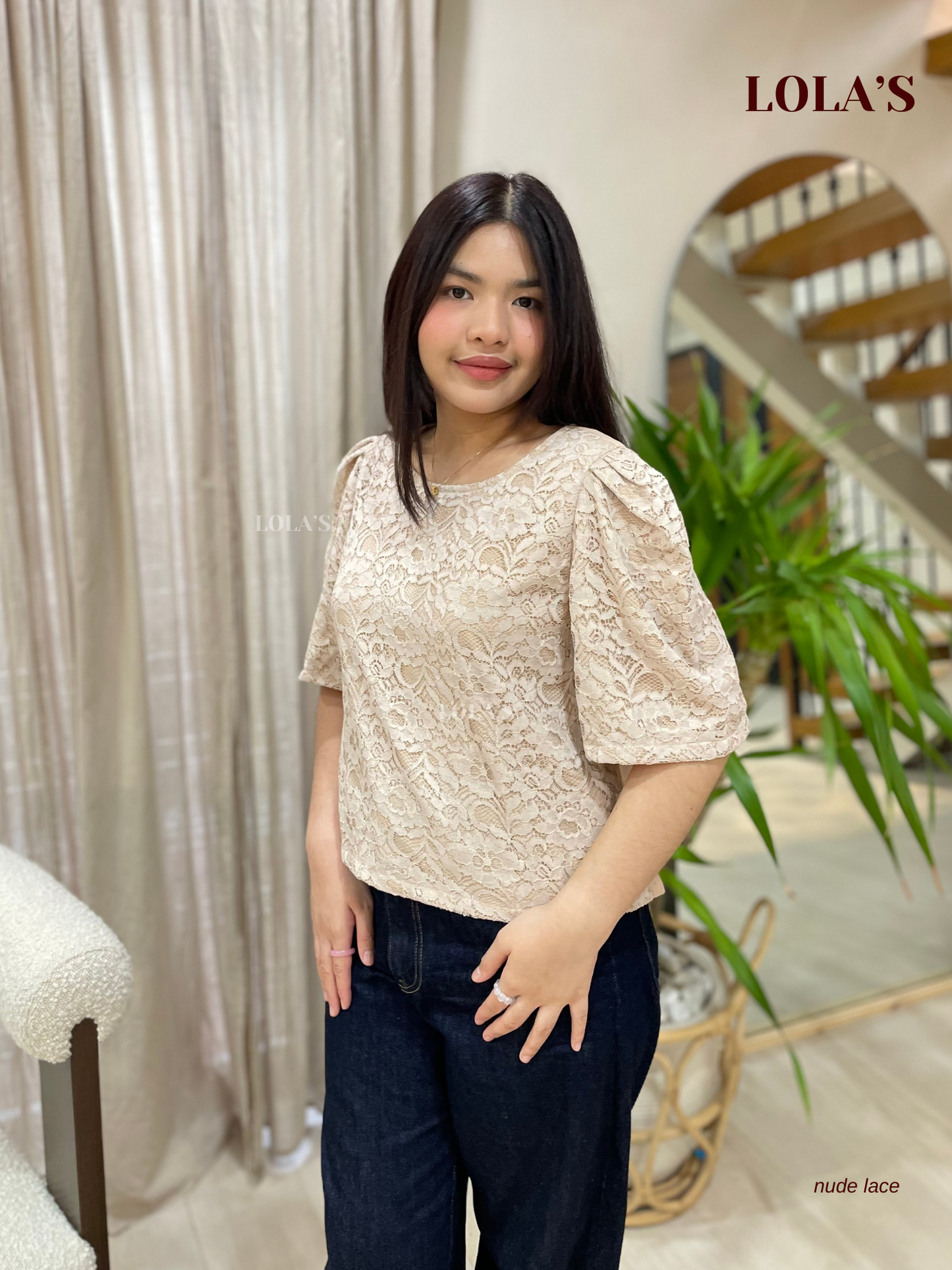 Vivian Top (Nude Lace)