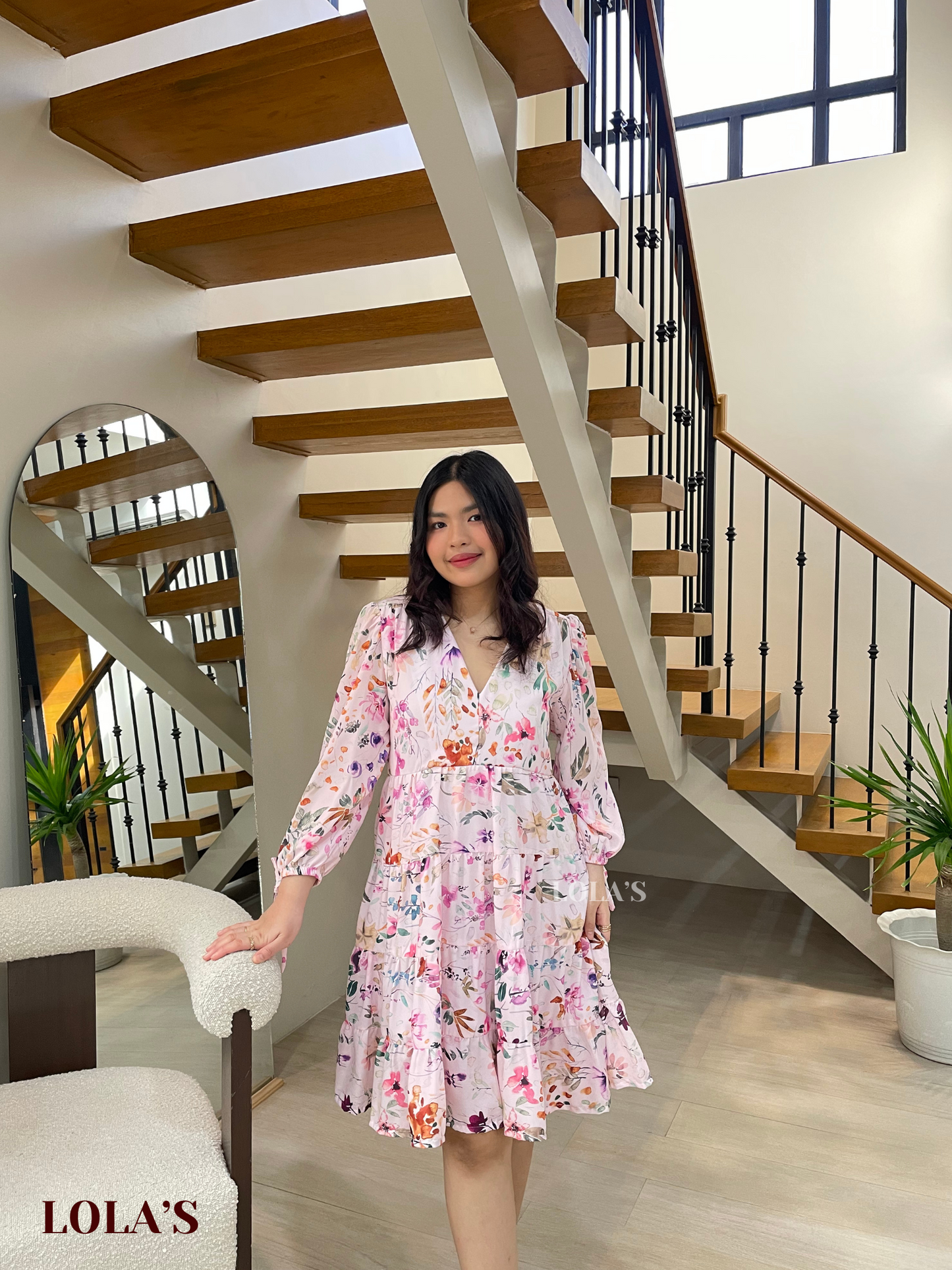 Diana Dress (Pastel Garden)