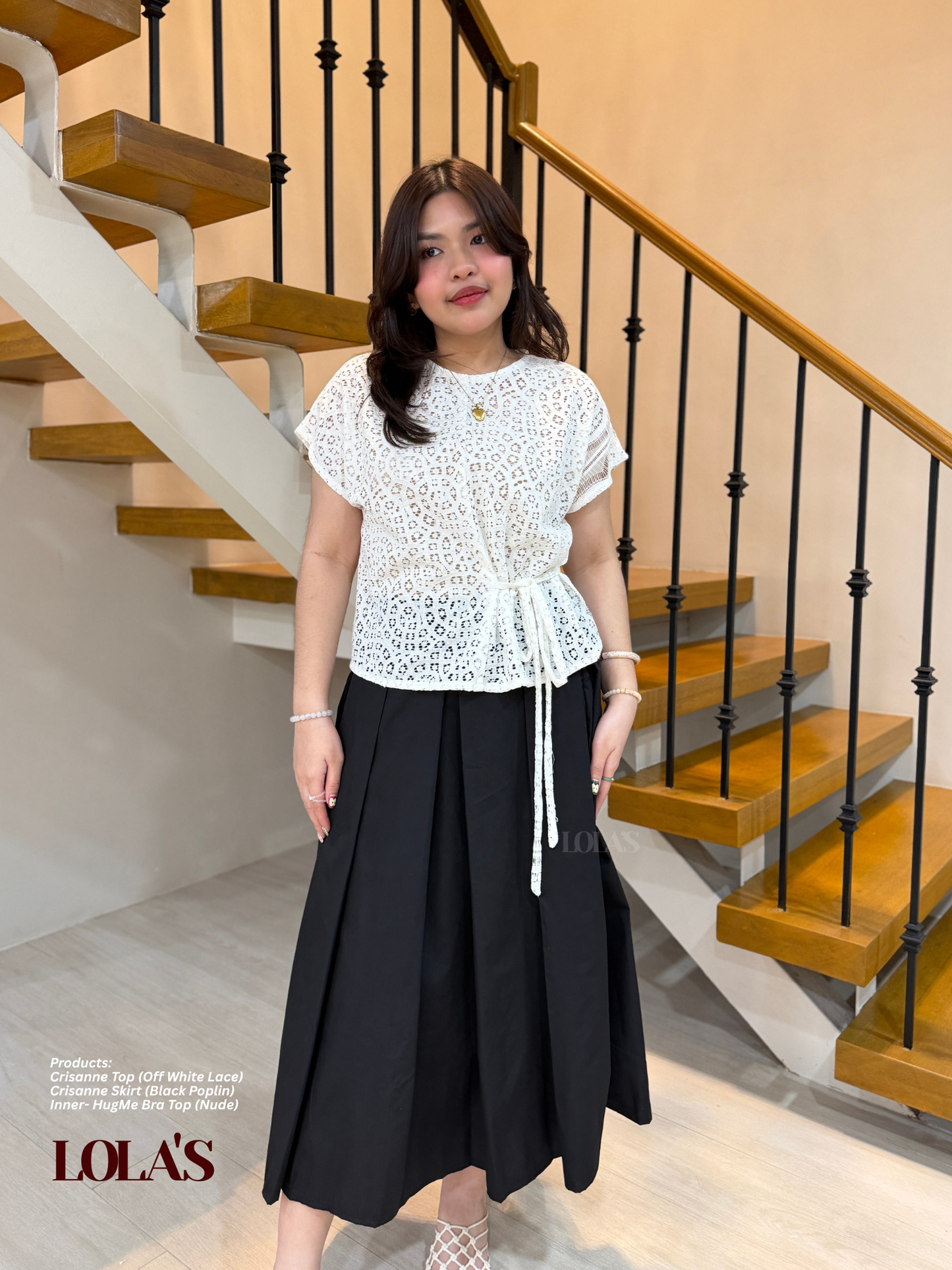 Crisanne Top (Off White Lace | Sheer | See-Through)