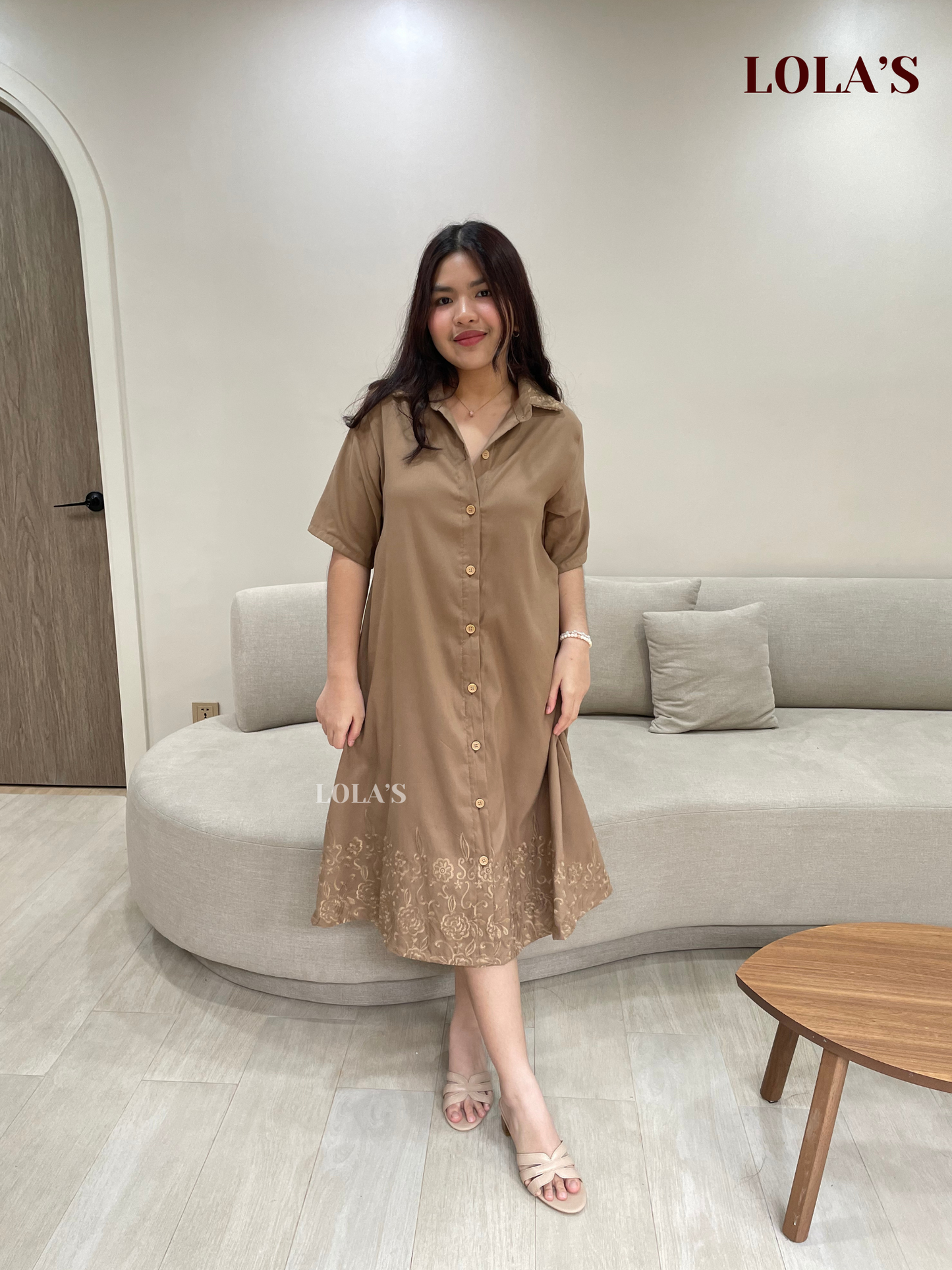 Alexa Polo Dress (Coffee)