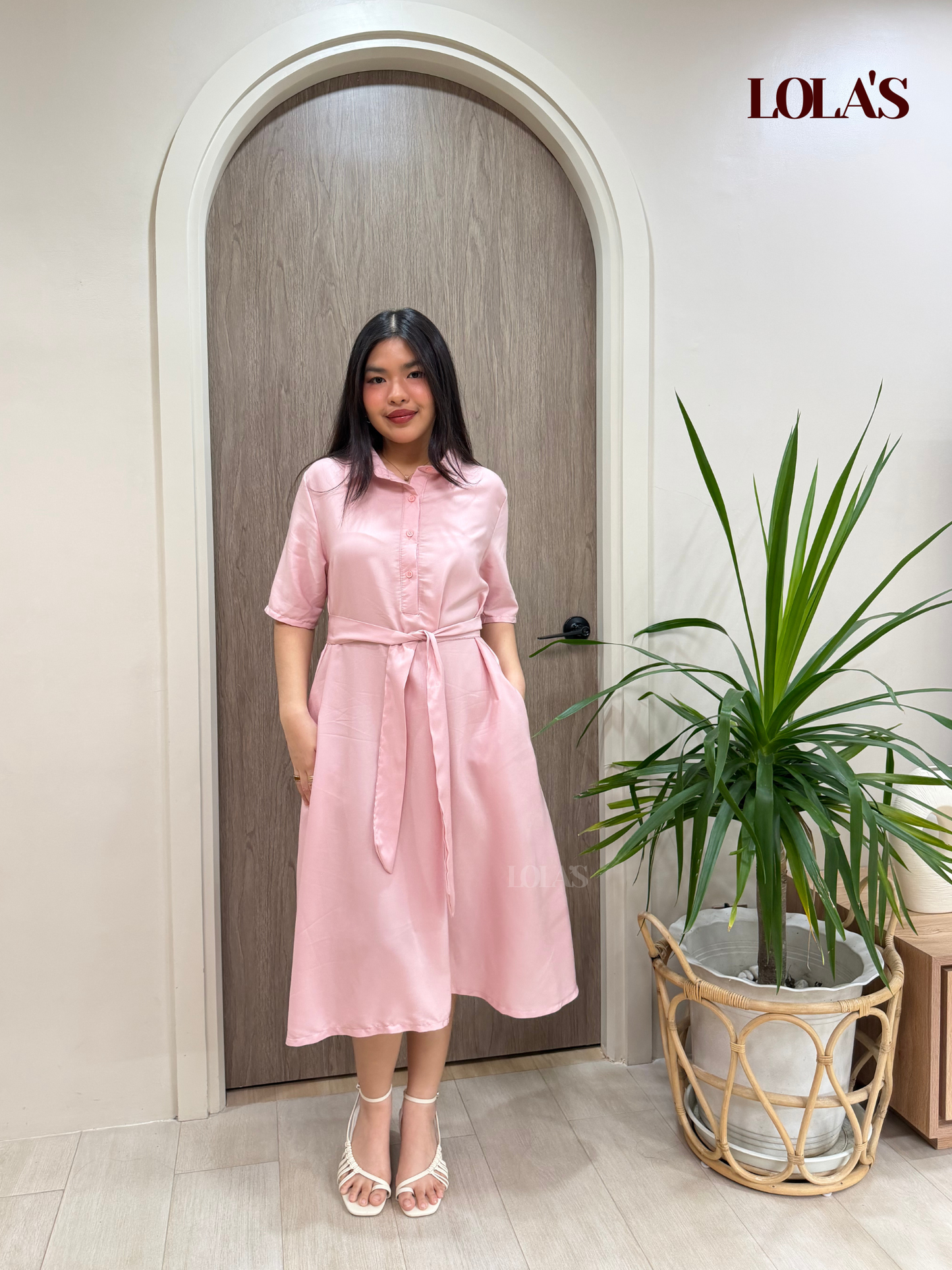 Bianca Dress (Dusty Pink)