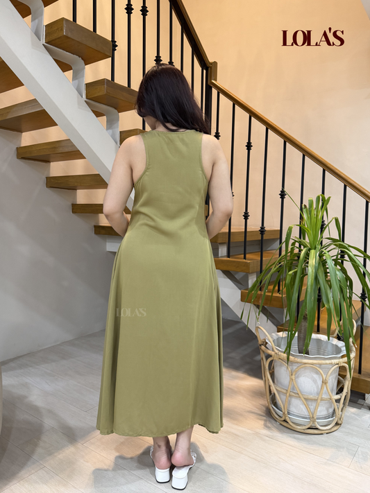 MIranda Dress (Dusty Olive)