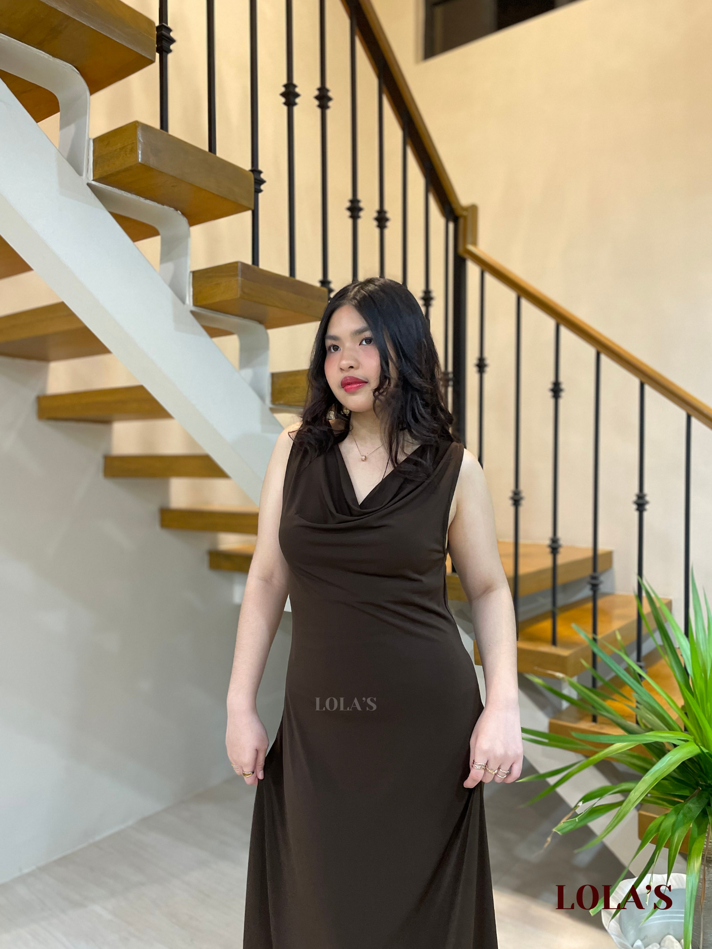 Sheena Dress (Chocolate)