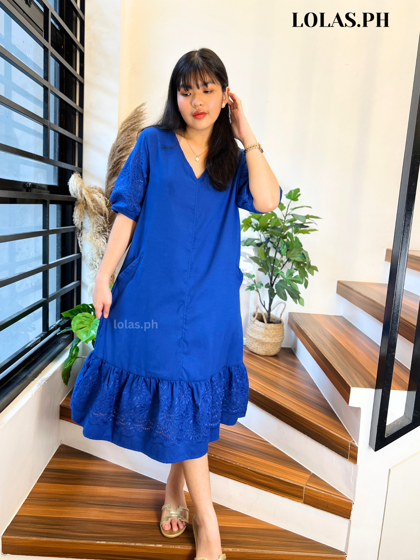 Priscilla Dress (Blue)