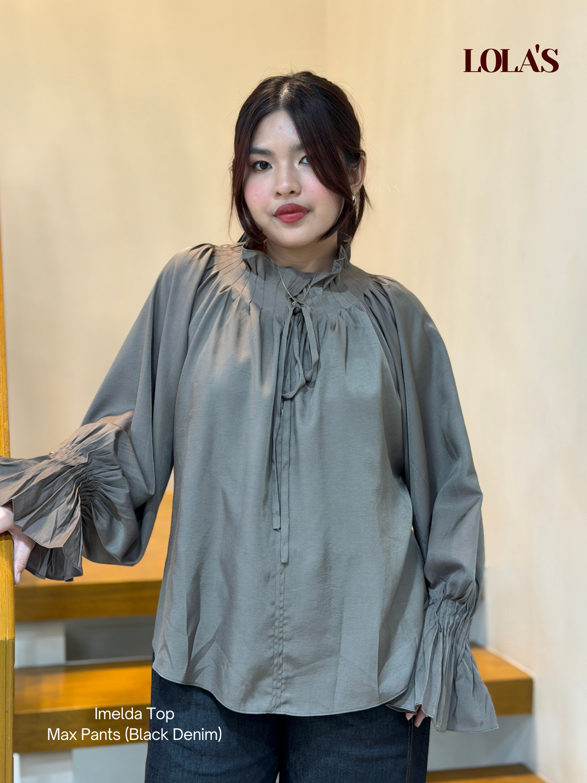 Imelda Blouse (Taupe)